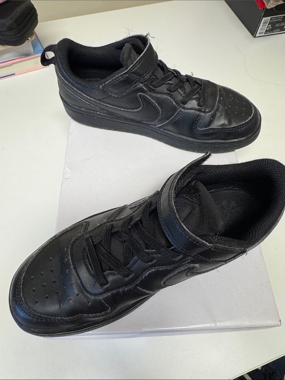 Nike Men's Black Low-Top Velcro Strap Athletic Sneakers